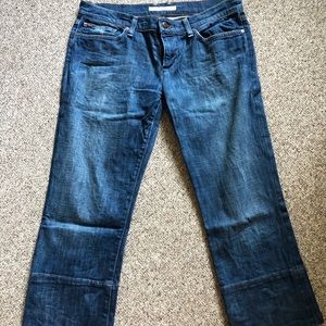 Joes wide leg cropped jean